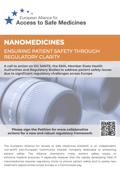 Nanomedicines: Ensuring patient safety through regulatory clarity
